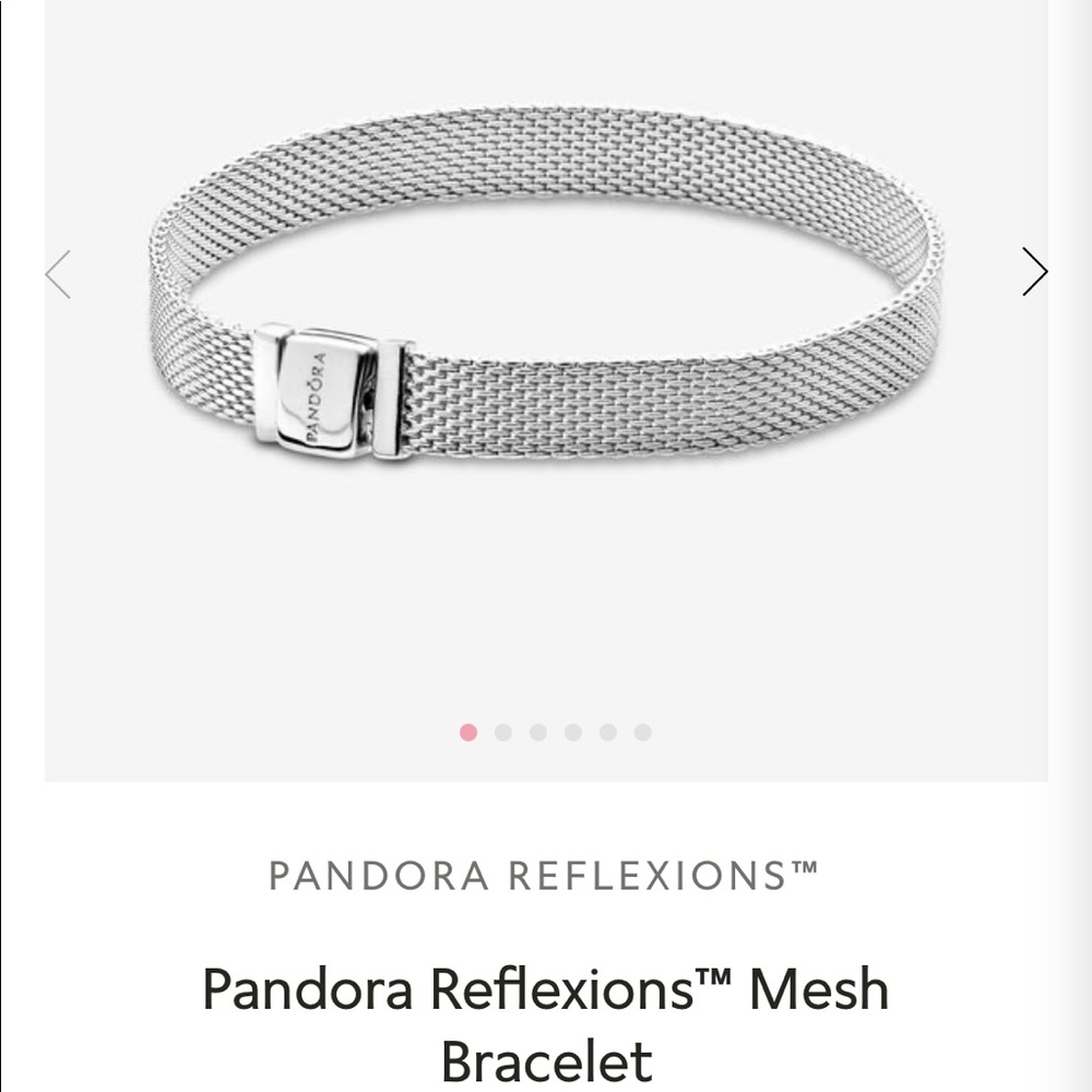 Pandora mesh bracelet